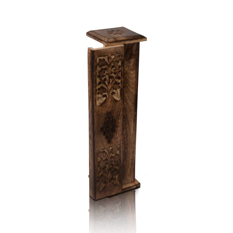 Wooden Incense Holder and Cone Burner Tower Large Organic Eco