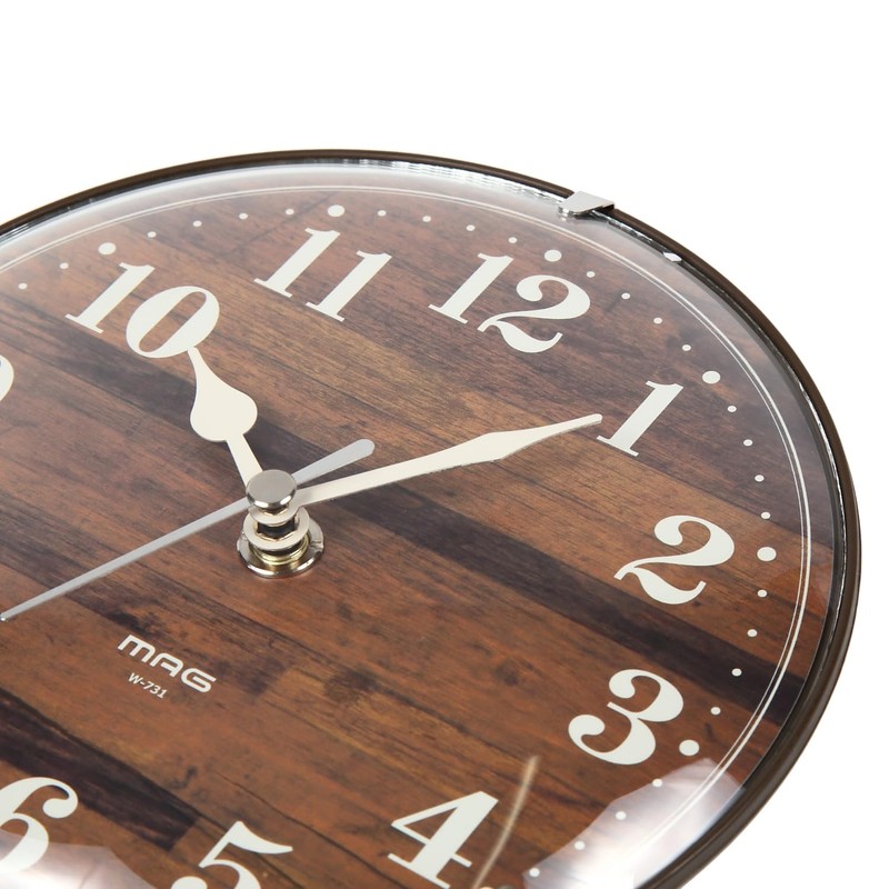 MAG W-731BR-Z Table Clock, Radio, Analog, Interior, Night Second Hand