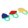3Pcs Baby Teething Toys Lovely Fruit Shape Teeth Discomfort Relief