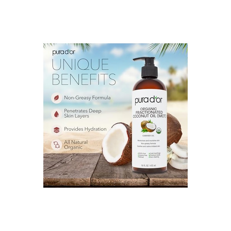 Organic Fractionated Coconut Oil