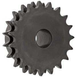 Martin Roller Chain Sprocket, Hardened Teeth, Reboreable, Type B Hub, Double Strand, 50 Chain Size, 0.625" Pitch, 22 Teeth, 1" Bore Dia., 4.722" OD, 3.5625" Hub Dia., 1.045" Width