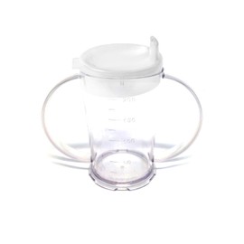Harfield Clear 2-Handled Beaker & Narrow Spout Reusable Virtually Unbreakable Polycarbonate Plastic