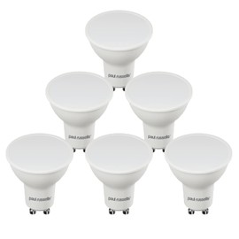 paul russells LED Bulb GU10, 320 lumens, 4W(Equivalent to 35W), Warm White 2700K, Non Dimmable, Pack of 6
