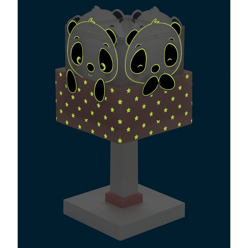 Dalber 63161E E14 Children's Table Lamp Bedside Lamp Panda Animals