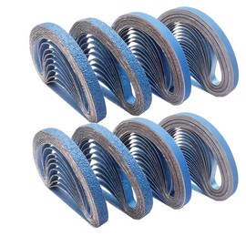 FEIHU Metal Sanding Belts 30 x 533 mm. Each 5 x Grit 60/80/100/120/240/320 for Belt Sanders,Power File Sandpaper Sanding Belts Set of 30