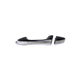 Manija de puerta delantera izquierda exterior cromada con pintura negra compatible con Kia Optima 2016-2019