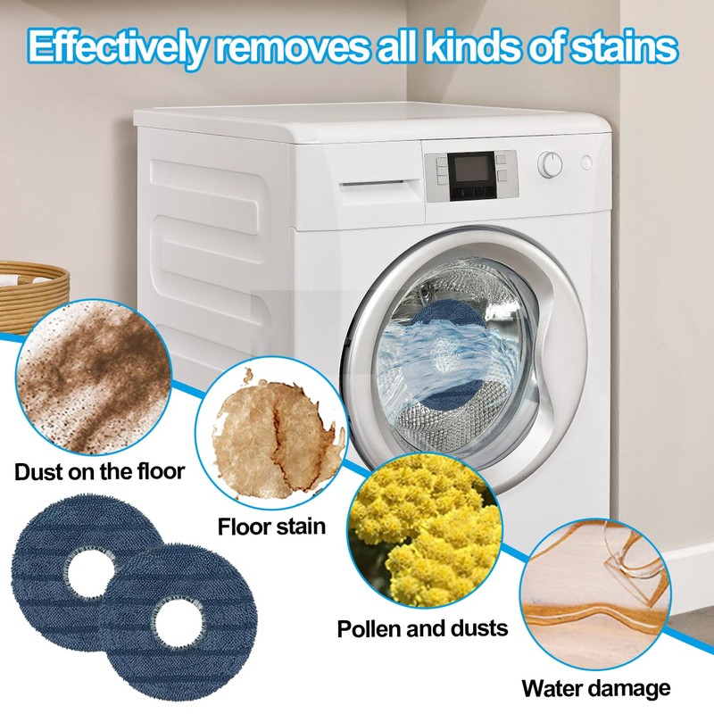 6 Pack Reusable Mop Pads Compatible with Eufy Omni C20