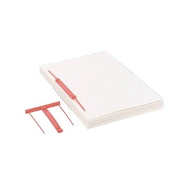 Accodata Capiclass Box of 50 Plastic Archive Binding Clips for Archiving Perforated Documents