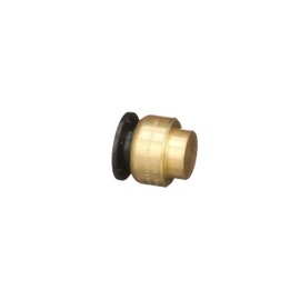 Watts LF4745-10 AquaLock Brass Series, 1/2" CTS Lead-Free Brass End Stop Cap Fitting Connector, O-Ring, Quick Push-to-Connect Design, Tool-Free Installation