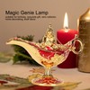 Magic Genie Lamp Exquisite Colorfast Eye Catching Alloy Embossed Pattern