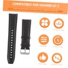 OHPHCALL Watch Band for Leather Replacement Strap Black Unisex Design