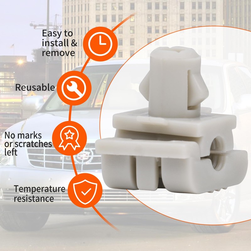 SECLUDE 20PCS Car Door Lock Rod Clips, Tailgate Handle Rod