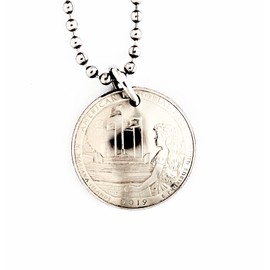 American Memorial Commemorative Quarter Domed Coin Necklace Pendant N. Marianas Islands 2019