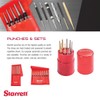 Starrett S248PC Extended Length Drive Pin Punch Set, 1/8"-3/8" Pin