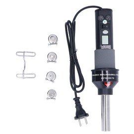 6Pcs Hot Air Gun LCD Digital Display Adjustable Portable Heating Tool Set Kit for SolderingEU Plug 220V