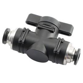 DGZZI Pneumatic Ball Valve 1/4"x1/4" OD Pneumatic Push to Fitting Joiner Straight Quick Connect Air Flow Control Valve
