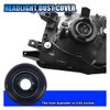 BDZMC 2PCS Car Headlight Cover, 75mm Headlight Dust Cover with