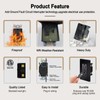 Black GFCI Outlet 20 Amp,NineLeaf 4Pack Gfi Electrical Outlet 20