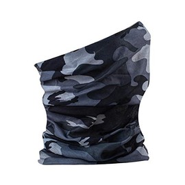 Rocking Party Adults Balaclava Snood Neck Tube Plain Paisley Scarf Travel Cover (Grey Camo)