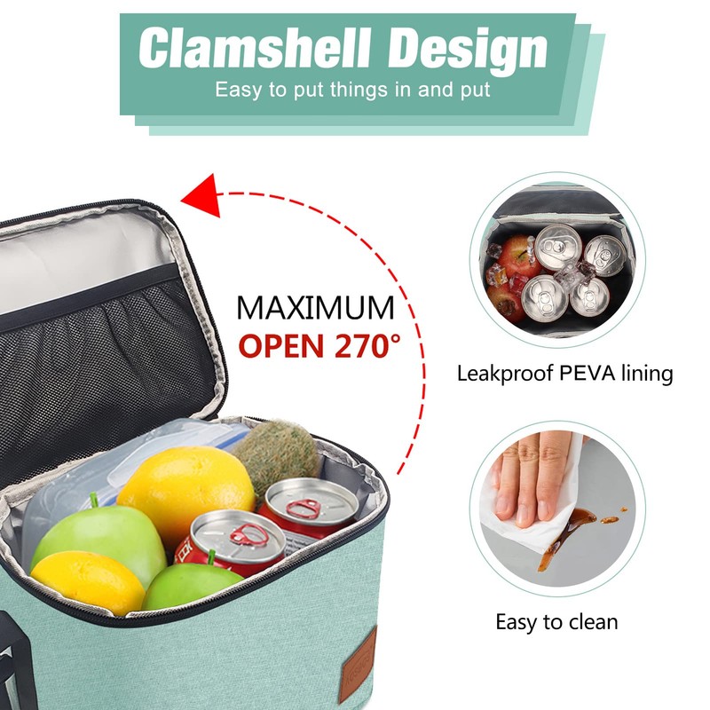 Cool Bag Small Light Insulated Lunch Bag for Work &