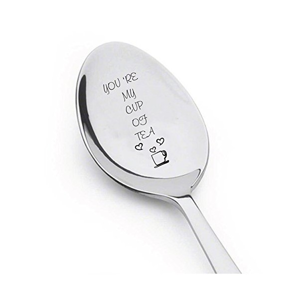 Boston Creative Company You're My Cup of Tea Spoon - Spoon For Hot Tea - Flatware for Dining & Entertaining