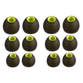 Xcessor (S/M/L 6 Paar (12 Stück) Silikon-Ersatz-Ohrhörer S/M/L Größe Ohrhörer Ersatz-Ohrstöpsel für beliebte In-Ear-Kopfhörer. Schwarz/Grün