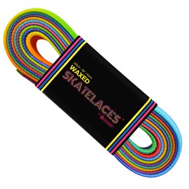 Bont Cordones encerados Skates – 6 mm y 8 mm -47 pulgadas 71 pulgadas 89 pulgadas 96 pulgadas 108 pulgadas -Rainbow Hunt, Caza del arco iris, 8mm Wide / 59 inch / 150cm