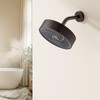 AULEEND，high pressure shower heads，with Anti-Clog Rubber Jets - 360° Rotation