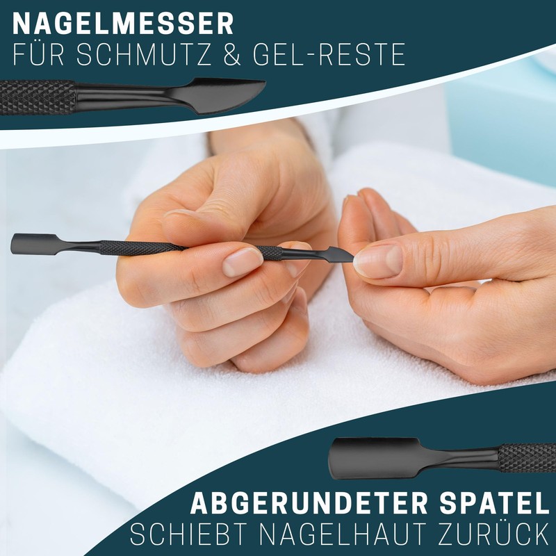 KLINGENHELD® Precise Cuticle Nippers with 1 Cuticle Pusher - Very