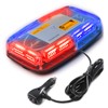 PKINGLAKE Red/Blue 72LED Roof Top Police Emergency Strobe Beacon Lights,