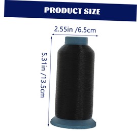 OSALADI 2 Rolls Nylon Sewing Thread High Strength Invisible Thread for Hair Extensions Black White Durable Non Fraying for DIY Clothing Quilting and Hand Sewing Projects