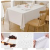 10pcs Manteles desechables para Mesa Rectangular,84in(213cm),Mantel para Mesa de Banquetes,