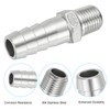 PATIKIL 304 Stainless Steel Barb Hose Fitting, 2 Pack 1/2"