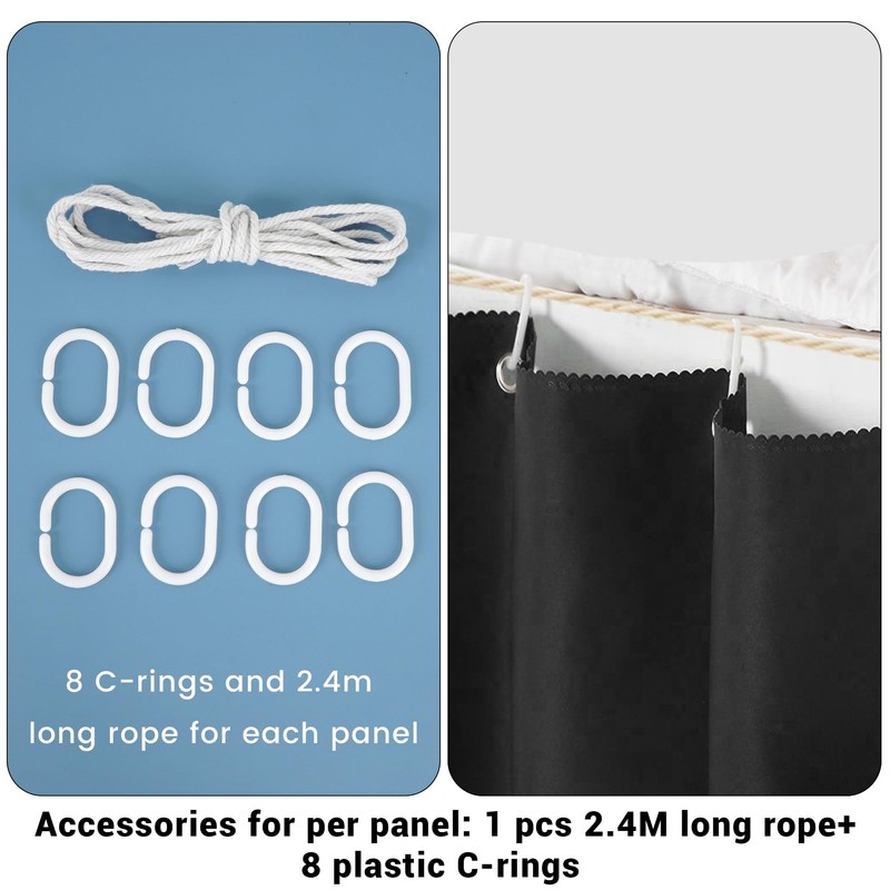 Aisi Bunk Bed Curtains Dorm Room Privacy Canopy Blackout Bunk