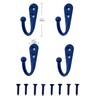 VIPERMARK 4 Pcs Wall Mounted Hooks for Bedroom,Bathroom,Kitchen,and Cabinet Hangers