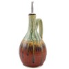 American Made Artisan Stoneware Pottery Wide Body Oil Cruet Bottle