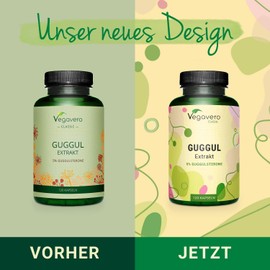 Guggul Capsules Ayurveda | Premium: 500 mg Extract (15:1) - 5% Guggulsterones | Raw Material from India | Laboratory Tested | Pack of 120 | Vegan - No Additives | German Production by Vegavero®