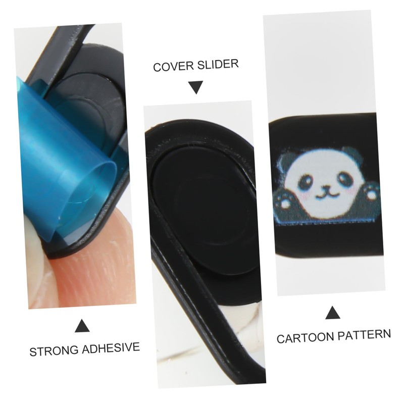 CIYODO 3pcs Panda Pattern Webcam Cover Slide for Privacy Protection