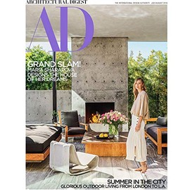 Architectural Digest Magazine (July/August, 2019) Maria Sharapova Designs The House of Her Dreams