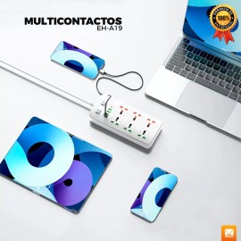 Maíz Multicontacto Cargador Usb Barra Supresor Picos Escritorio