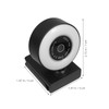 Operitacx Webcam with Ring Light, High Resolution USB Camera with