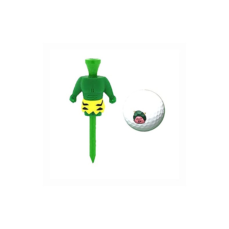 Hokushin Toeki TB1314 Golf Tee & Ball Green Demon Tee,