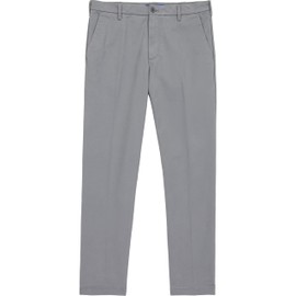 IZOD Men's Performance Stretch Straight Fit Flat Front Chino Pant, Smoked Pearl, 32W x 29L