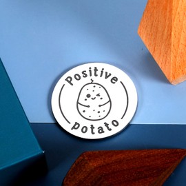 Funny Positive Potato Inspirational Gifts for Women Men Friend Kids Friendship Gifts for Women Friends Long Distance Relationship Gifts Double-Sided Pocket Hug Positive Affirmation Graduation Birthday