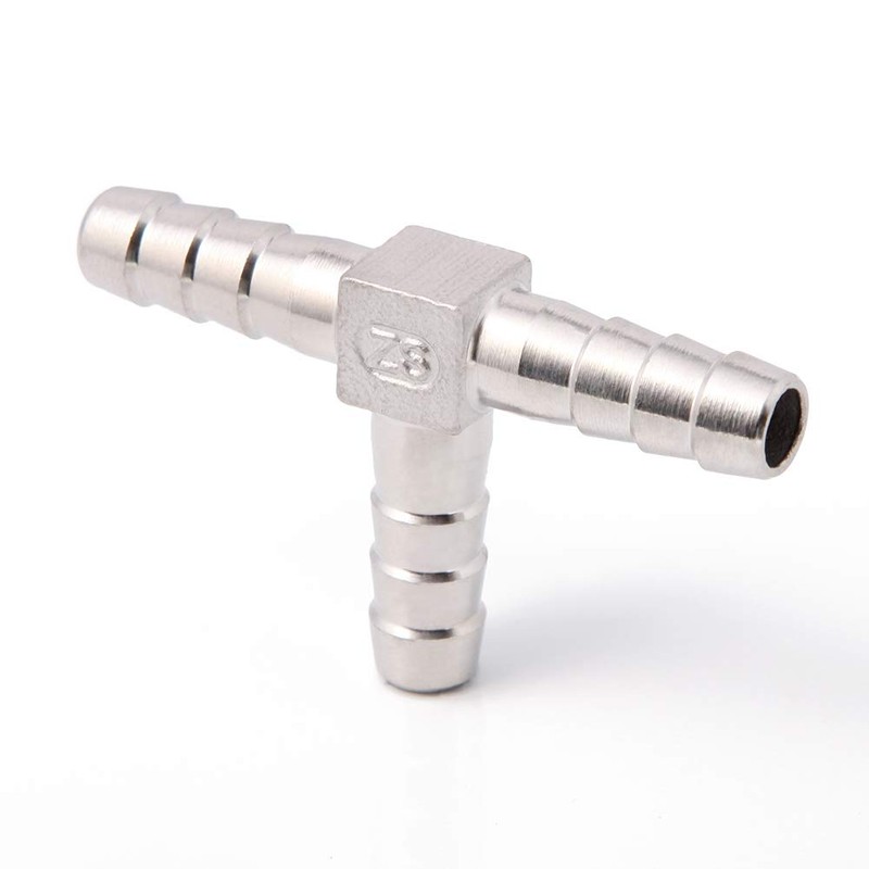 Metaland Stainless Steel 5/8" Hose Barb Tee 3 Way T