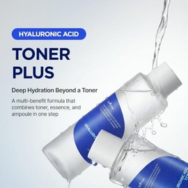 ISNTREE Tónico Facial Hyaluronic Acid Toner Plus 200 ml - Toner Coreano Hidratante con 5 Tipos de Ácido Hialurónico - Esencia Facial para Piel Seca y 