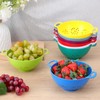 10 Pack 6-inch Mini Plastic Colander, BPA-Free Kitchen Dishwasher Safe