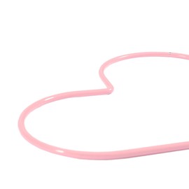 Vaessen Creative Heart-Shaped Metal Crafts, Baby Pink, Ø 15 cm or 5.9 in, 3 mm Thick, Dream Catcher Hoop, Wreath Ring for Romantic Macrame Wall Hanging, Crochet, Boho Wedding Decorations, Canvas