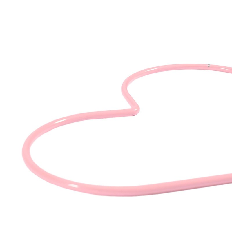 Vaessen Creative Heart-Shaped Metal Crafts, Baby Pink, Ø 15 cm