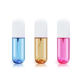 YOCASII 3PCS Mini Spray Bottle, 2oz Travel Spray Bottles Tsa Approved, Clear Mister Spray Bottle Travel Size, Pocket Small Spray Bottle, Water Spray Bottle for Hair Spray, Toners & Face